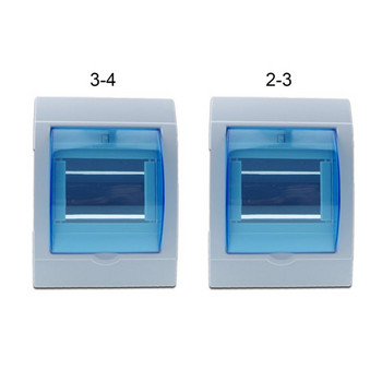 Водоустойчива пластмасова електрическа разпределителна кутия Защитен калъф за домашен превключвател за 2-3/3-4 разпределителен стенен прекъсвач