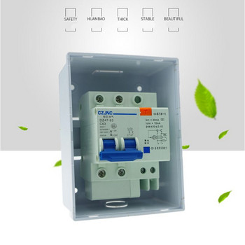 Водоустойчива пластмасова електрическа разпределителна кутия Защитен калъф за домашен превключвател за 2-3/3-4 разпределителен стенен прекъсвач