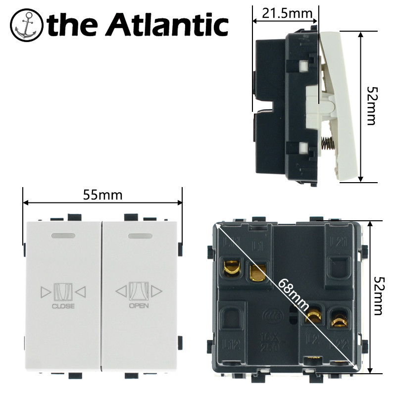 Serija S - Automatska vrata Električna vrata Automatska vrata Kapci Prekidač za poništavanje DIY Modul Besplatna kombinacija Funkcija Crna Bijela Zlatna Siva