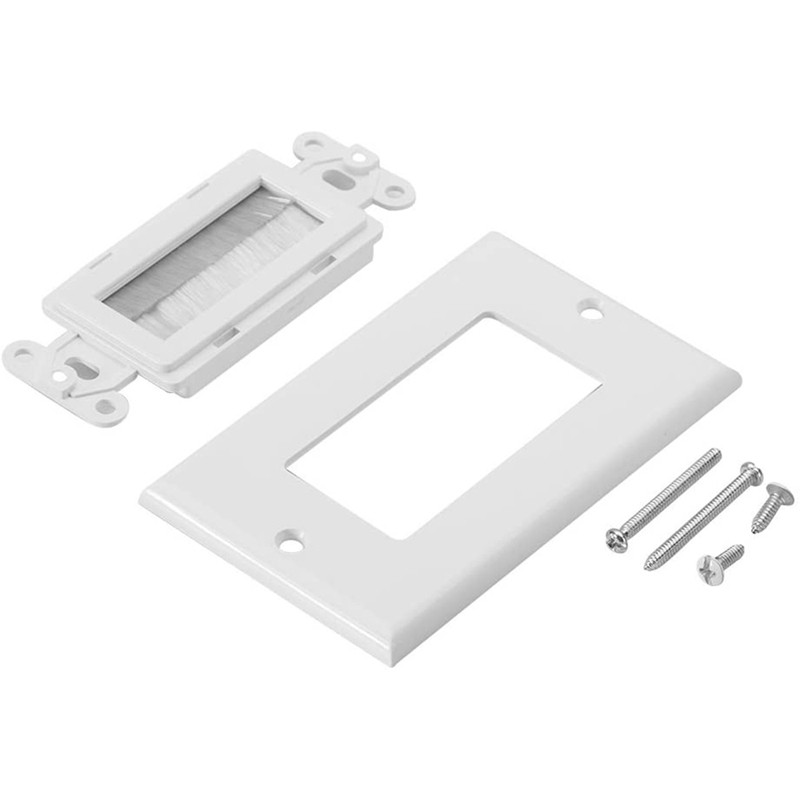 Komplet zidnih ploča Zidna ploča s jednom četkom i jednostrukim niskonaponskim montažnim nosačem Umetak za prolaz kabela