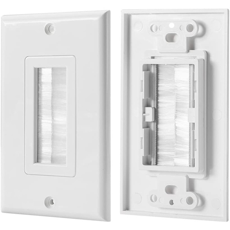 Komplet zidnih ploča Zidna ploča s jednom četkom i jednostrukim niskonaponskim montažnim nosačem Umetak za prolaz kabela