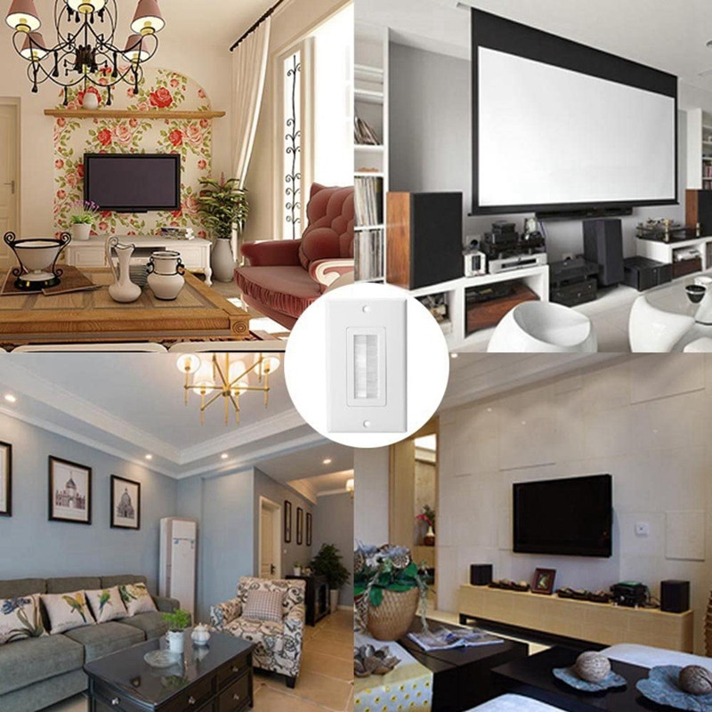 Komplet zidnih ploča Zidna ploča s jednom četkom i jednostrukim niskonaponskim montažnim nosačem Umetak za prolaz kabela