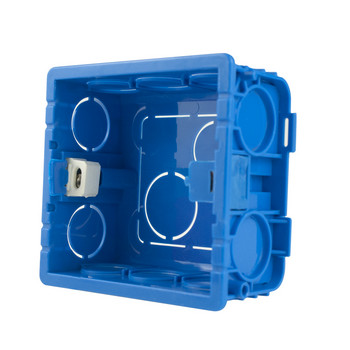 Avoir 86 тип Квадратна кутия за монтаж на касета Стенен контакт Превключвател Тел Тъмна кутия Инсталационна кутия Синя Червена Бяла Пластмасова съединителна кутия