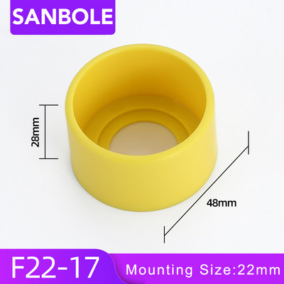 16/22 mm hädaseiskamisnupu lüliti lisatarviku kaitsekate LA38-11 iselähtestusnuppude nupukarp väike suurus