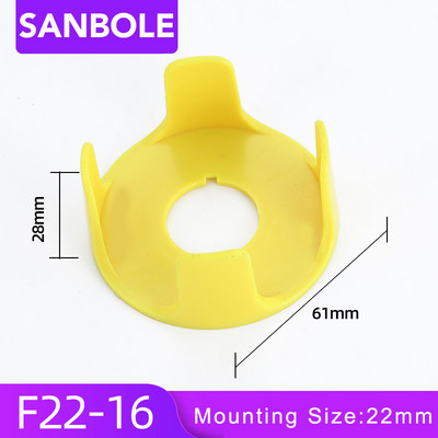 16/22 mm hädaseiskamisnupu lüliti lisatarviku kaitsekate LA38-11 iselähtestusnuppude nupukarp väike suurus