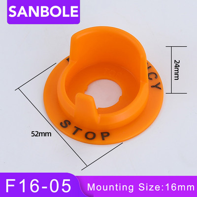 16/22 mm hädaseiskamisnupu lüliti lisatarviku kaitsekate LA38-11 iselähtestusnuppude nupukarp väike suurus