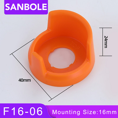 16/22 mm hädaseiskamisnupu lüliti lisatarviku kaitsekate LA38-11 iselähtestusnuppude nupukarp väike suurus