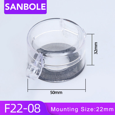 16/22 mm hädaseiskamisnupu lüliti lisatarviku kaitsekate LA38-11 iselähtestusnuppude nupukarp väike suurus