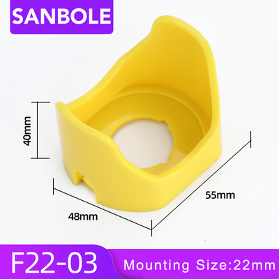 16/22 mm hädaseiskamisnupu lüliti lisatarviku kaitsekate LA38-11 iselähtestusnuppude nupukarp väike suurus