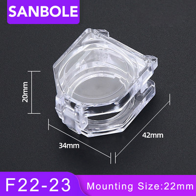 16/22 mm hädaseiskamisnupu lüliti lisatarviku kaitsekate LA38-11 iselähtestusnuppude nupukarp väike suurus