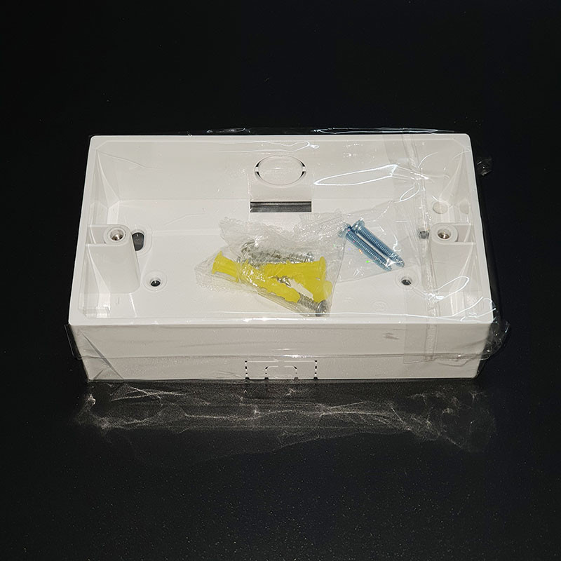 147*86*40mm Luksuzna kutija s utičnicama s prekidačima, Kutija za vanjsku montažu za Smart Touch Light Zidni prekidač 6 grupa Bijela Crna | Siva | Zlato