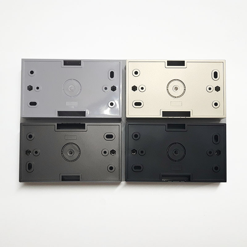 147*86*40mm Luksuzna kutija s utičnicama s prekidačima, Kutija za vanjsku montažu za Smart Touch Light Zidni prekidač 6 grupa Bijela Crna | Siva | Zlato