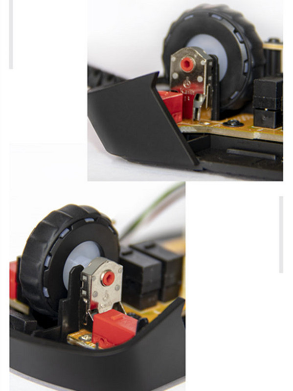 Kailh 7/8/9/10/11 mm hiire kerimisratta kodeerija 1,74 mm auk, 15-30 g jõud arvuti jaoks Hiire alps kodeerija 300 000-kordne pöörlemisaeg