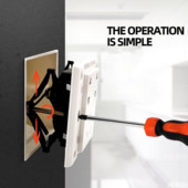 Naujas 10 vnt sieninis laikiklis senas lizdo jungiklio kasetės remonto įrankis 86 mm tamsios dėžutės remonto atraminio strypo fiksuoti elektriko priedai