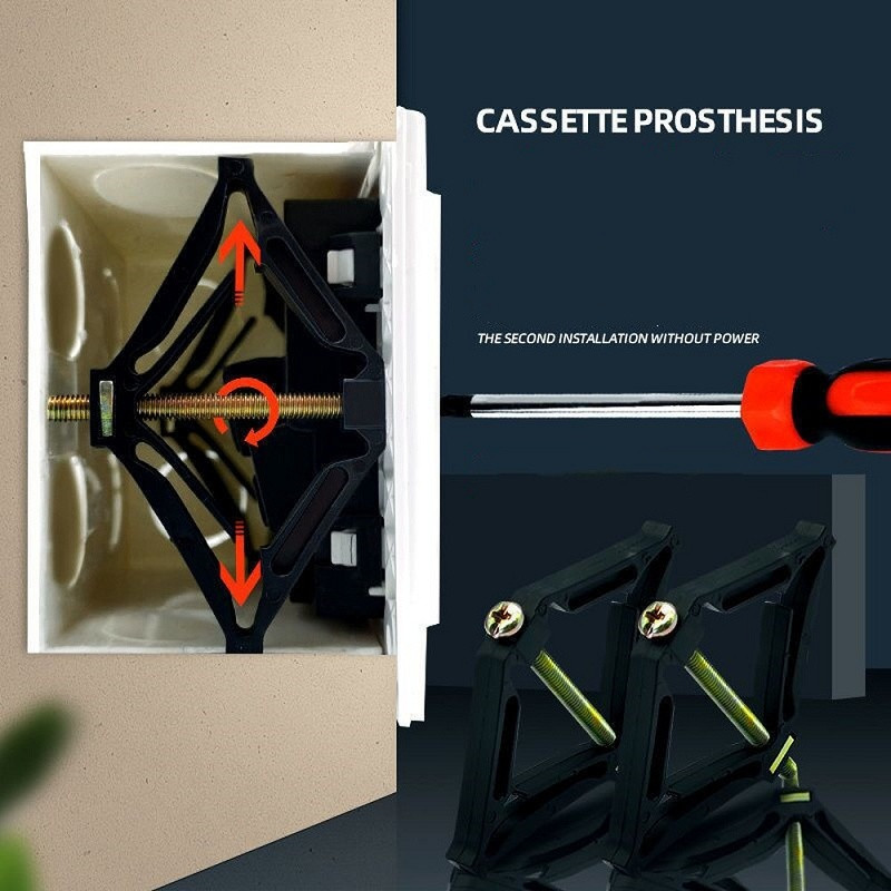 Naujas 10 vnt sieninis laikiklis senas lizdo jungiklio kasetės remonto įrankis 86 mm tamsios dėžutės remonto atraminio strypo fiksuoti elektriko priedai