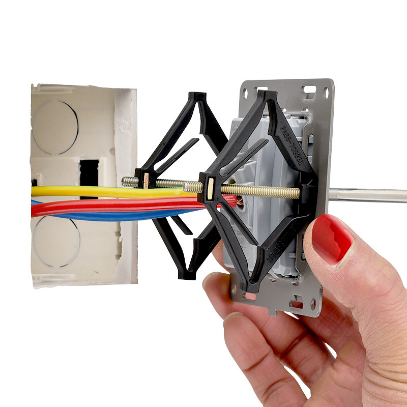 Naujas 10 vnt sieninis laikiklis senas lizdo jungiklio kasetės remonto įrankis 86 mm tamsios dėžutės remonto atraminio strypo fiksuoti elektriko priedai