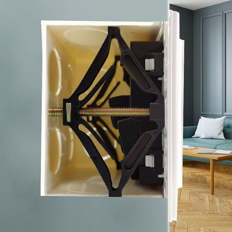 Naujas 10 vnt sieninis laikiklis senas lizdo jungiklio kasetės remonto įrankis 86 mm tamsios dėžutės remonto atraminio strypo fiksuoti elektriko priedai