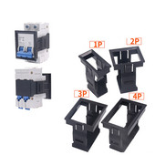 Miniatūrais ķēdes pārtraucējs IC65 paneļa montāžas sprādze DZ47-63 gaisa slēdzis 3P gaisa slēdzis C45 sprādzes kronšteins Aizsargapvalks,