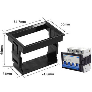 Miniatūrais ķēdes pārtraucējs IC65 paneļa montāžas sprādze DZ47-63 gaisa slēdzis 3P gaisa slēdzis C45 sprādzes kronšteins Aizsargapvalks,