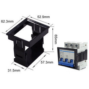 Miniatūrais ķēdes pārtraucējs IC65 paneļa montāžas sprādze DZ47-63 gaisa slēdzis 3P gaisa slēdzis C45 sprādzes kronšteins Aizsargapvalks,