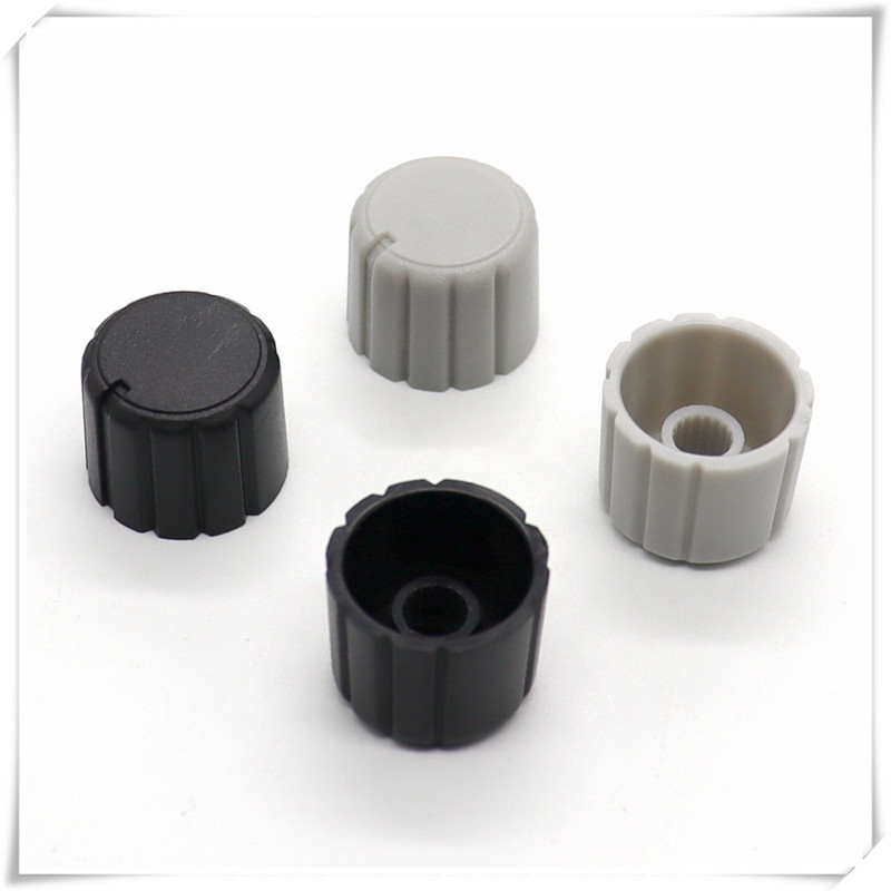 10 komada plastične ručice za cvijet, promjer 20 mm, visina 16 mm, potenciometar, ručica kodera, unutarnja rupa u obliku zupčanika 6 mm