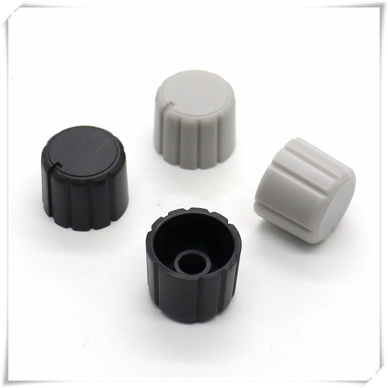 10 komada plastične ručice za cvijet, promjer 20 mm, visina 16 mm, potenciometar, ručica kodera, unutarnja rupa u obliku zupčanika 6 mm