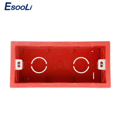 Esooli super kvaliteta 144 mm * 67,5 mm unutarnja montažna kutija, stražnja kazeta za 154 mm * 72 mm zidno svjetlo na dodir i USB utičnicu