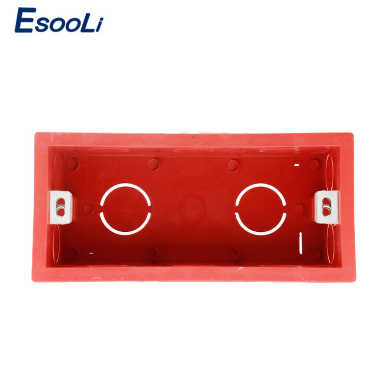 Esooli super kvaliteta 144 mm * 67,5 mm unutarnja montažna kutija, stražnja kazeta za 154 mm * 72 mm zidno svjetlo na dodir i USB utičnicu