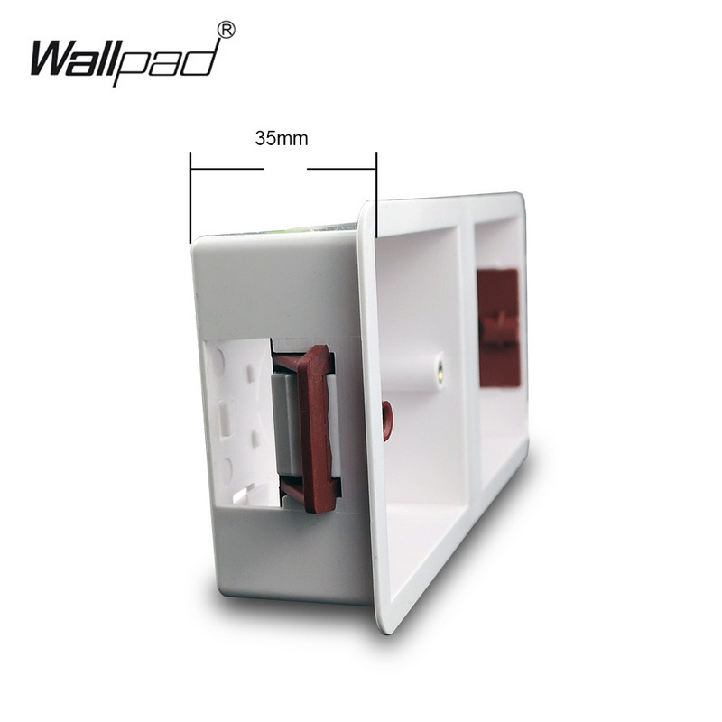 Dvostruka kutija za suhu podstavu Wallpad za gipsane ploče gipsane ploče za ploče od 172 mm 2X kutija za ugradnju s jednim okvirom 35 mm dubine