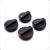 1 komad plastične ručke prekidača kuhinjskih aparata promjera 38 mm visine 21 mm plastične kapice ručke 180 stupnjeva unutarnja rupa u obliku slova D 6 mm