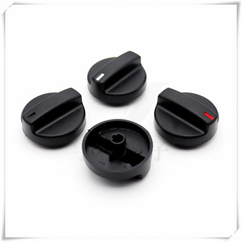 1 брой пластмасово копче за превключване на кухненски уреди Диаметър 38 мм Височина 21 мм Пластмасова капачка на копчето 180 градуса D-образен вътрешен отвор 6 мм