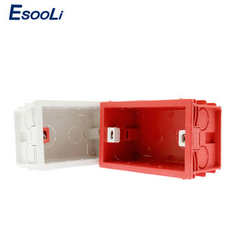 Esooli 101 мм * 67 мм стандартна вътрешна монтажна кутия за САЩ, задна касета за 118 мм * 72 мм стандартен стенен сензорен превключвател и USB гнездо
