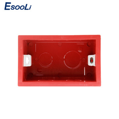 Esooli 101mm*67mm američka standardna unutarnja montažna kutija stražnja kaseta za 118mm*72mm standardni zidni prekidač na dodir i USB utičnicu