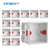 Kutija s utičnicama Atlectric Montažna kazetna spojnica Skrivena skrivena unutarnja montažna zidna kutija Vrsta kazete 86 mm Bijela