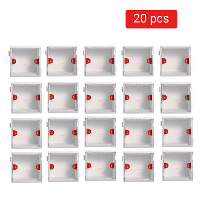 Kutija s utičnicama Atlectric Montažna kazetna spojnica Skrivena skrivena unutarnja montažna zidna kutija Vrsta kazete 86 mm Bijela