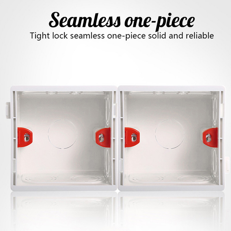 Kutija s utičnicama Atlectric Montažna kazetna spojnica Skrivena skrivena unutarnja montažna zidna kutija Vrsta kazete 86 mm Bijela