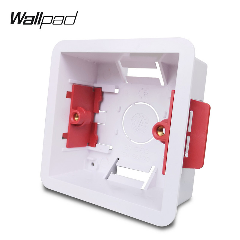 Wallpad jednostruka kutija za suhe obloge za gipsane ploče, gipsane ploče, britanska standardna kutija za ugradnju dubine 35 mm, odgovara zidu debljine 8-18 mm