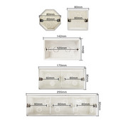 UBARO seinakontakti valguslüliti paigaldamine varjatud kasti arvuti plastikust tulekindel materjal valge pind väljalaskeava liitmik mitme korpusega