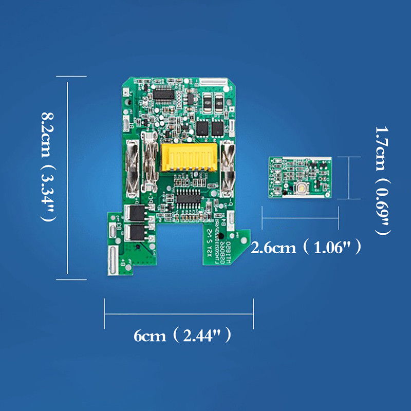BL1830 liitium-ioonaku BMS PCB laadimiskaitseplaat Makita 18V elektritööriista jaoks BL1815 BL1860 LXT400 bl1850 aku oleku LED