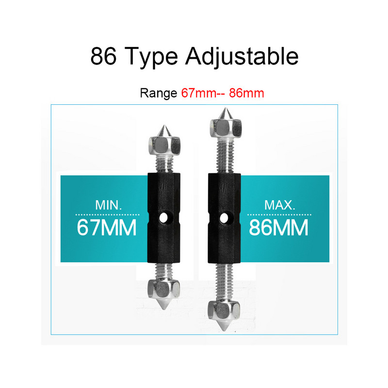 10 pari 86/118 Tip Popravak Lod Zidni prekidač Kaseta Donji dio kućišta Alati za popravak oštećenja Nosač podesive duljine Poluga Utični vijak