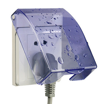 Самозалепващ се стенен контакт тип 86, водоустойчива кутия, лепило без пирони, панел за звънец, капак, превключвател, защита на бутона, капак