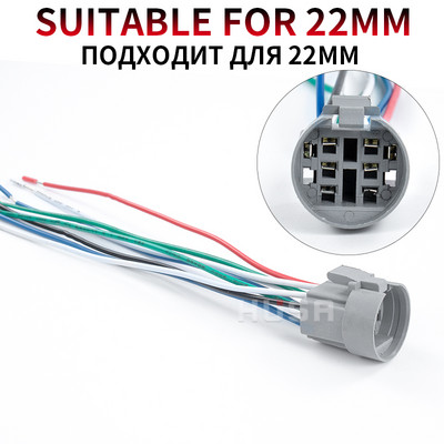 12mm 16mm 19mm 22mm 25mm kaablipesa metallist nupplüliti juhtmestiku jaoks 2-6 juhtmega stabiilse lambi valgusnupu vedrujuhe