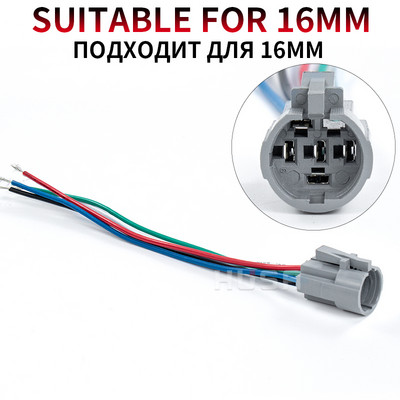 12mm 16mm 19mm 22mm 25mm kaablipesa metallist nupplüliti juhtmestiku jaoks 2-6 juhtmega stabiilse lambi valgusnupu vedrujuhe
