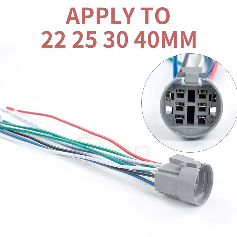 12mm 16mm 19mm 22mm 25mm kaablipesa metallist nupplüliti juhtmestiku jaoks 2-6 juhtmega stabiilse lambi valgusnupu vedrujuhe