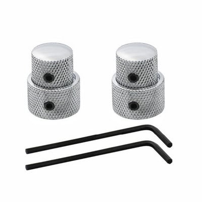 2 kompleta dvostrukih koncentričnih naslaganih upravljačkih gumba Električne bas gitare crne boje za pribor za gitaru Dijelovi gitare