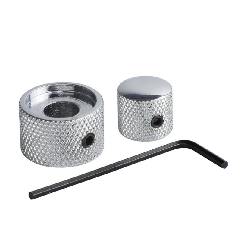 2 kompleta dvostrukih koncentričnih naslaganih upravljačkih gumba Električne bas gitare crne boje za pribor za gitaru Dijelovi gitare