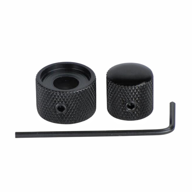 2 kompleta dvostrukih koncentričnih naslaganih upravljačkih gumba Električne bas gitare crne boje za pribor za gitaru Dijelovi gitare