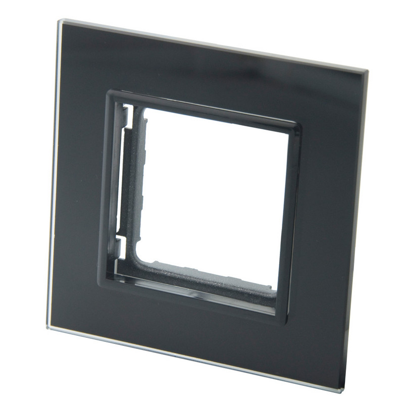 DMTMB Single Gang EU standardna ploča od kristalnog stakla za zidnu utičnicu prekidača