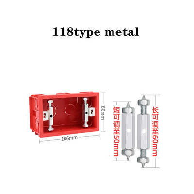 4pc Podesivi zidni prekidač Vijak Kazeta Popravljač 86/118 Tip Kutija utičnica Restaurator Unutarnja potpora Fiksna šipka Električni alati