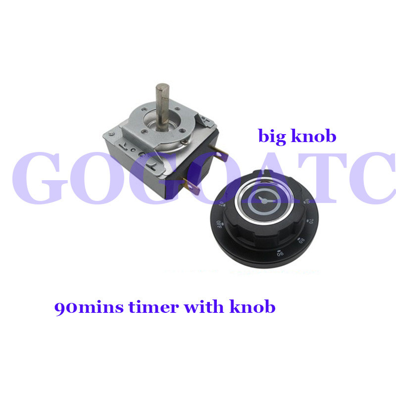 Kellataimeriga, riisi aurutava auto valguslainekapi taimeri lülitiga, 60/90/120 minuti valikunupp